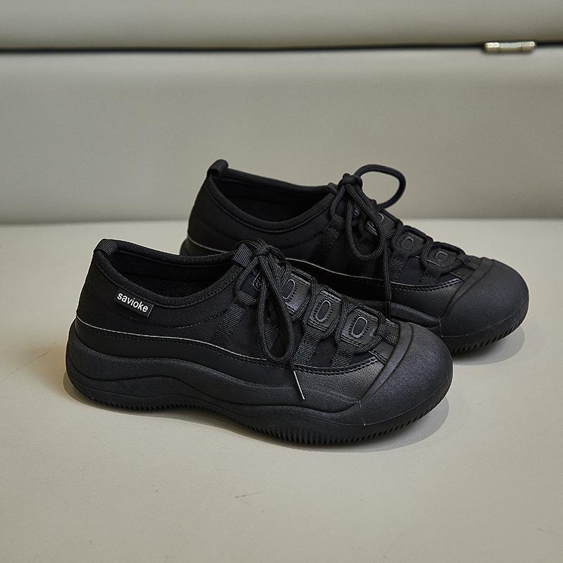 New Korean Version of Spring Canvas Shoes for Female Students Breathable Casual Shoes Internet Celebrity Street Photography White Shoes
