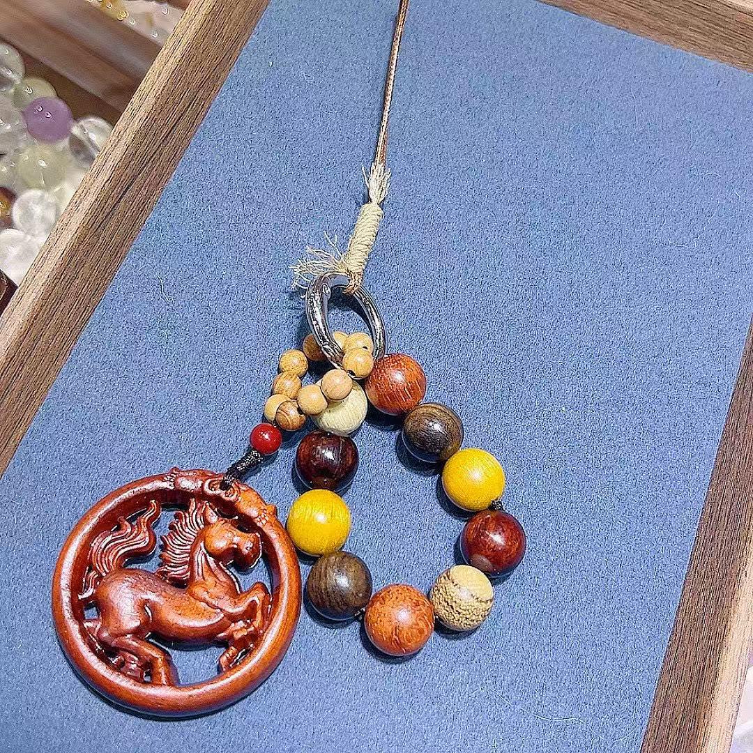 Сандаловый Знак Зодиака Лошадь Шарм: Украшение, Брелок, Шнурок