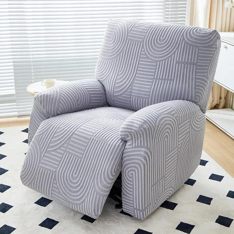 Full Cover Elastic Electric Recliner Sofa Slipcover 1 To 4 Seater Stain Resistant Chair Protector Home Decor