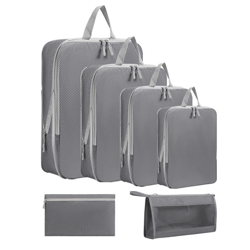 Czteroczęściowy zestaw kompresyjny podróżny: Worki próżniowe na ubrania, buty i skarpetki - Wodoodporne rozwiązanie do przechowywania