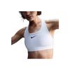 Nike Swoosh Medium Support Skin-Friendly Fashion Soft Solid Color Sports Bra Women underwear White DX6821-701