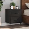 VidaXL Wall-mounted Bedside Table Black 40x31x39.5 Cm, Cabinet, Side Table, Bed Cabinet, Bedside Cabinet, Nightstand 848724