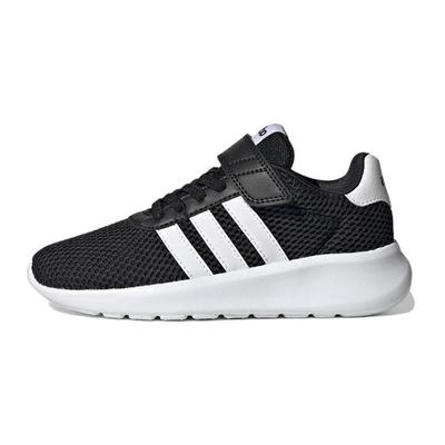 (GS) Lite Racer 3.0 Hook & Loop 'Black White' Kids' HQ3763
