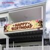 Sausage Dog Birthday Banner, Cute Balloon Cake Pattern, Outdoor Garden Fence Dog-themed Party Decor