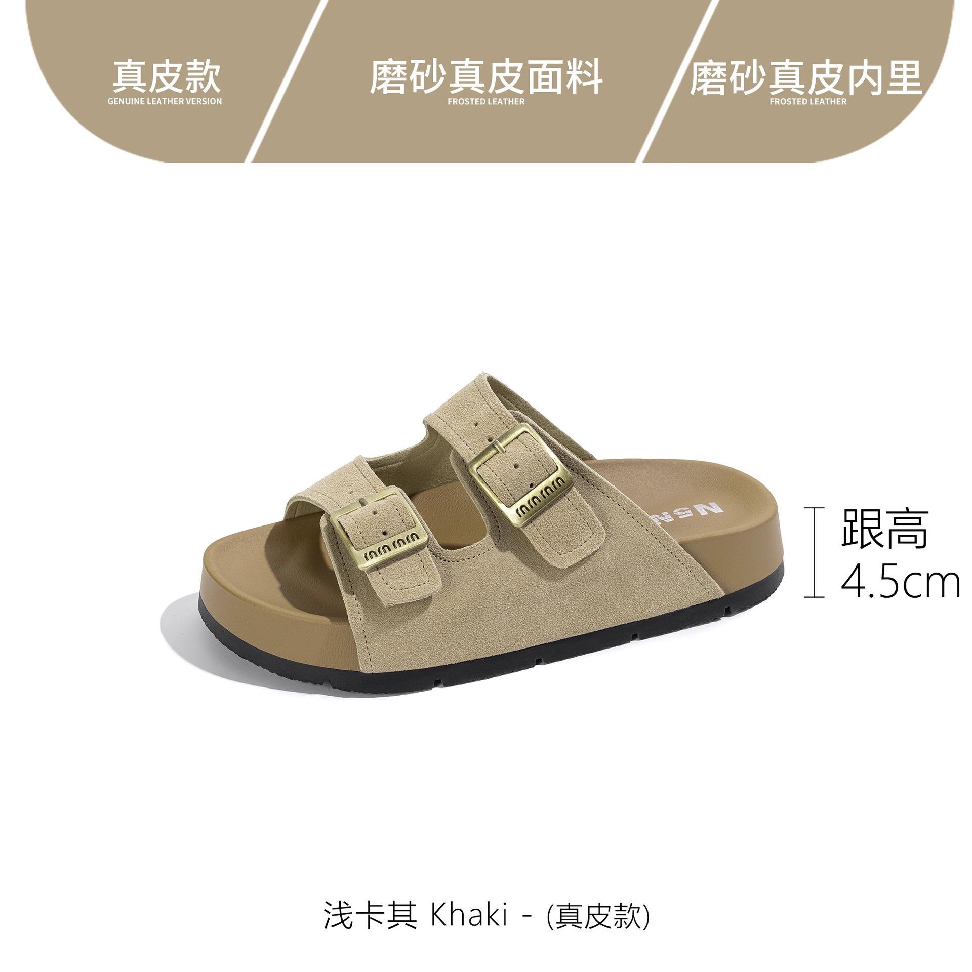 

Thick-bottomed Birkenstock slippers women s spring wear 2025 new fairy Mori retro soft bottom comfortable flat bottom sandals 35