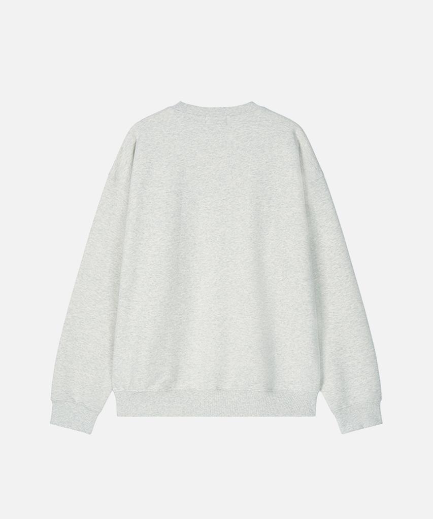 Maenhatanlekojeu Mr Vinyl Logo Crew Neck - Oatmeal