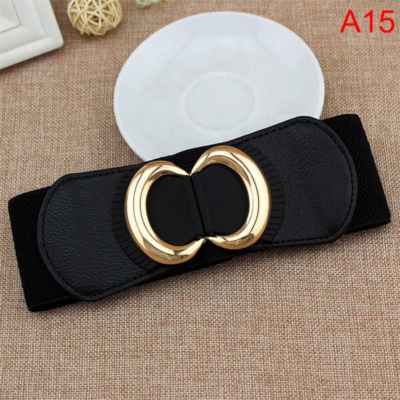 Women Wide Waist Stretch Cinch Girls Waistband Waist Seal Wide Belts