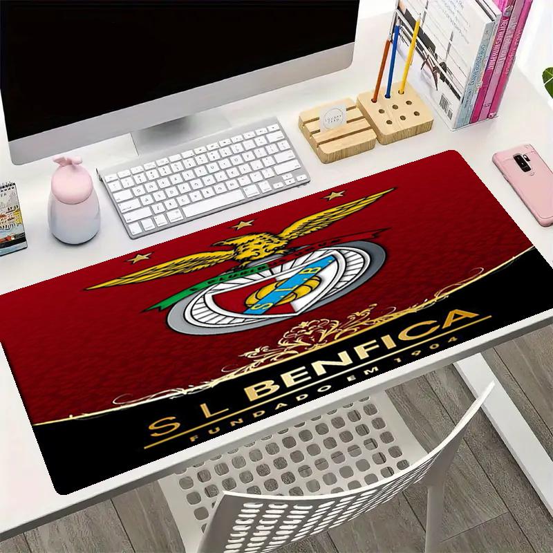 Benfica Thema Mauspads, Rutschfeste Gummiunterseite, Multifunktionales Büro- & Heimdekor, Perfekt für die Personalisierung des Arbeitsplatzes.