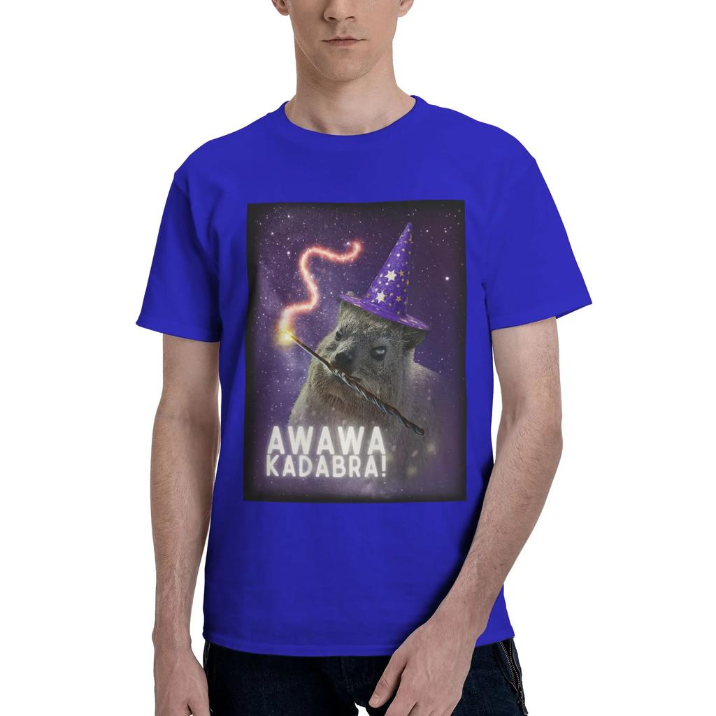 Awawa Kadabra Rock Hyrax Wizard 100 Cotton TShirt Mens Funny T Shirts Men Crew Neck Short Sleeve S6XL