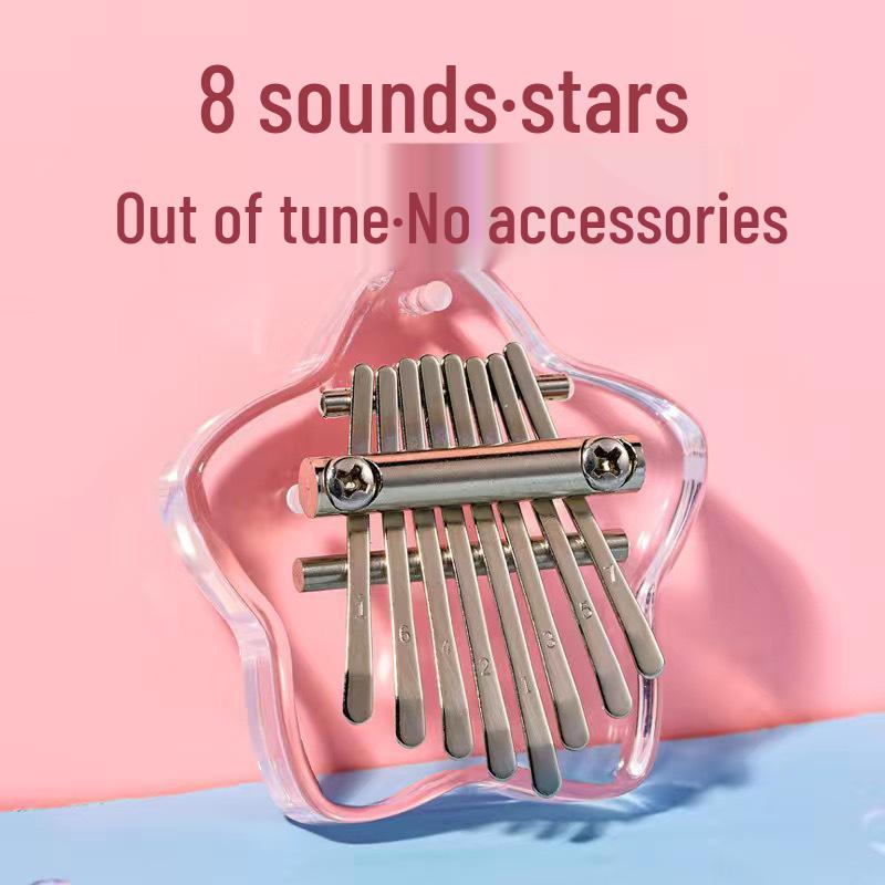 Portable 8-Note Mini Kalimba Thumb Piano for Beginners