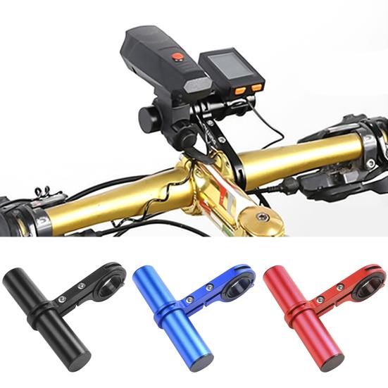 Bike Bicycle Handle Bar Extension Lamp Light Phone Extender Mount Bracket Holder