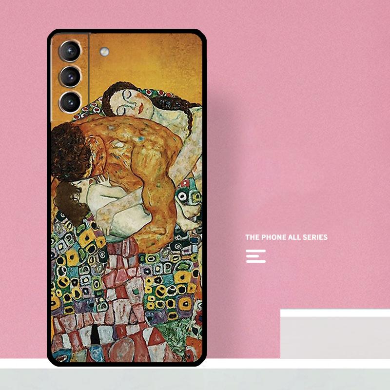 Kiss by Gustav Klimt Phone Case For Samsung Galaxy S24 S26 Ultra S20 S21 S22 S23 S25 Plus S10 S25 FE Cover Coque