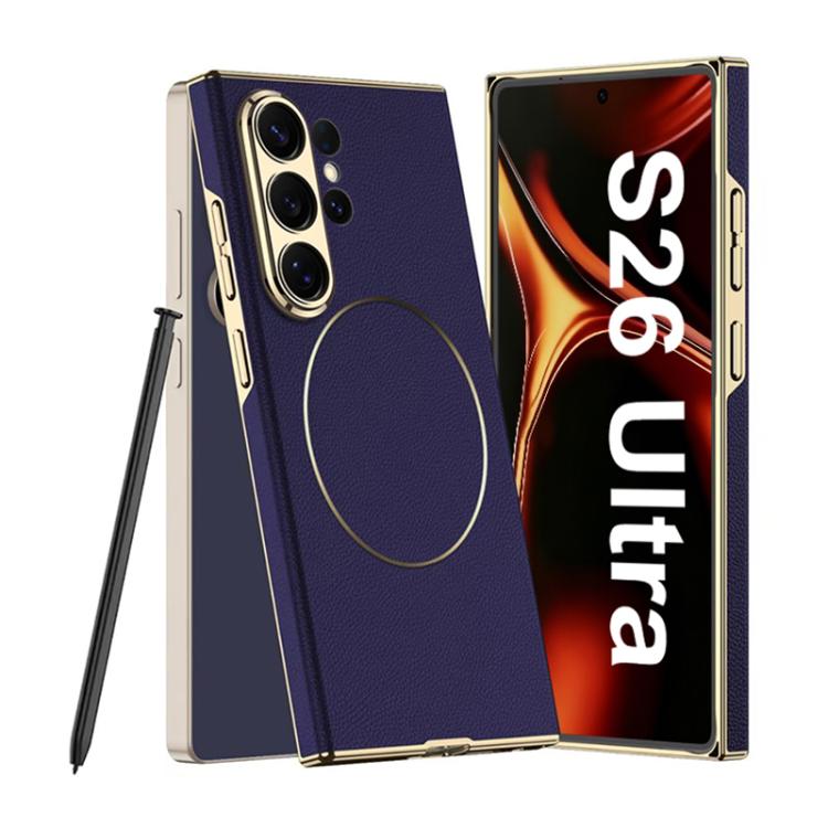 GKK Plating Leather Curved Magnetic Phone Case without Pen For Samsung Galaxy S26 Ultra 5G
