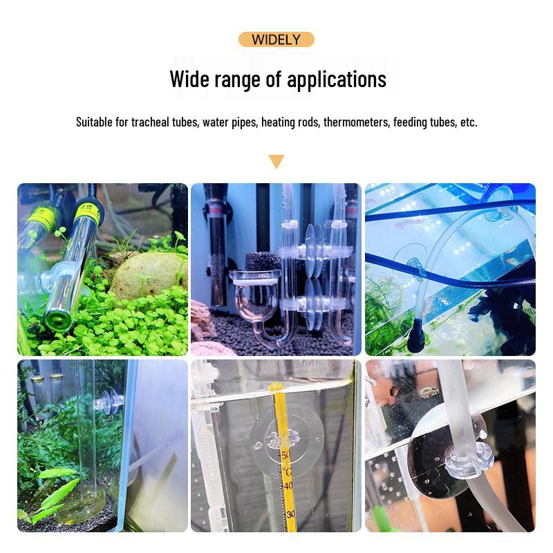 Acessórios de aquário: Tubos de Oxigênio e CO2, Presilhas para Cabo de Alimentação, Tubo de Água, Barra de Ar, Ventosas