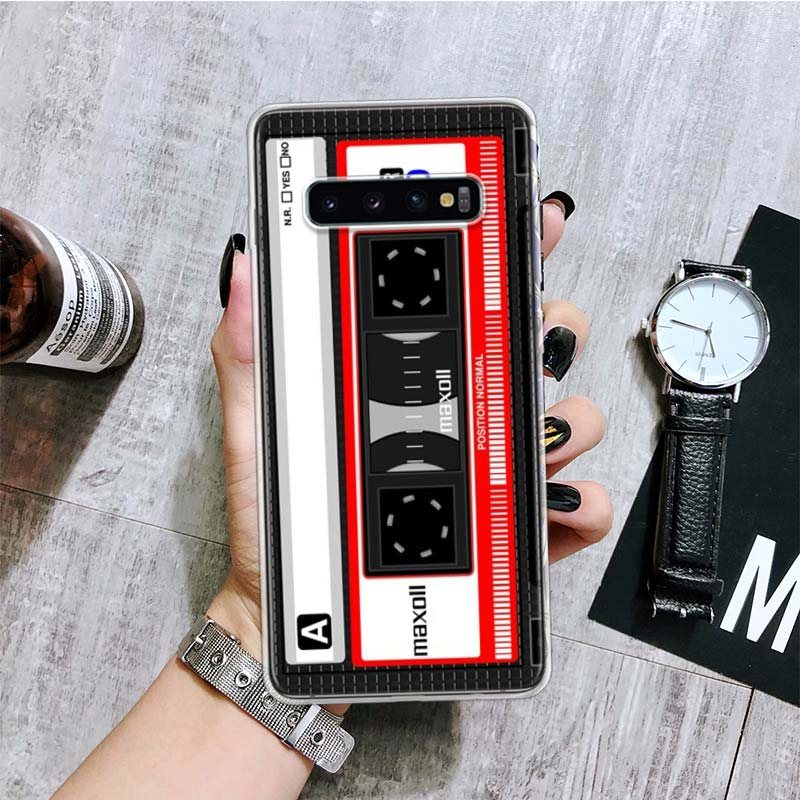 Vintage Magnetic Tape Cassette Phone Case For Samsung Galaxy S20 FE S10 Plus S21 S22 Ultra S10E S9 S8 S7 Edge J4 + Fundas Cover