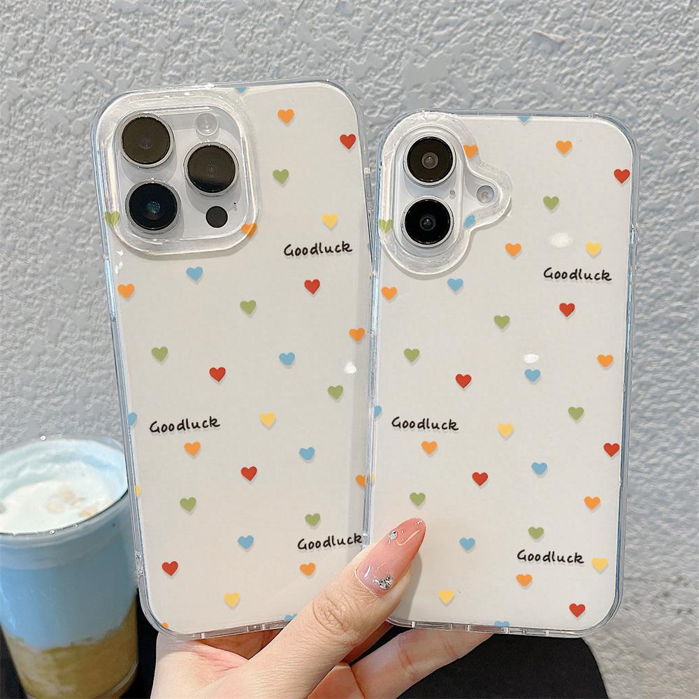 Painted Phone Case for iPhone 12 13 15 16 iPhone 16 12 13 14 15 Pro  14 15 16 Pro Max Coverage Shockproof Anti-Fingerprint Fresh Style Protective Case