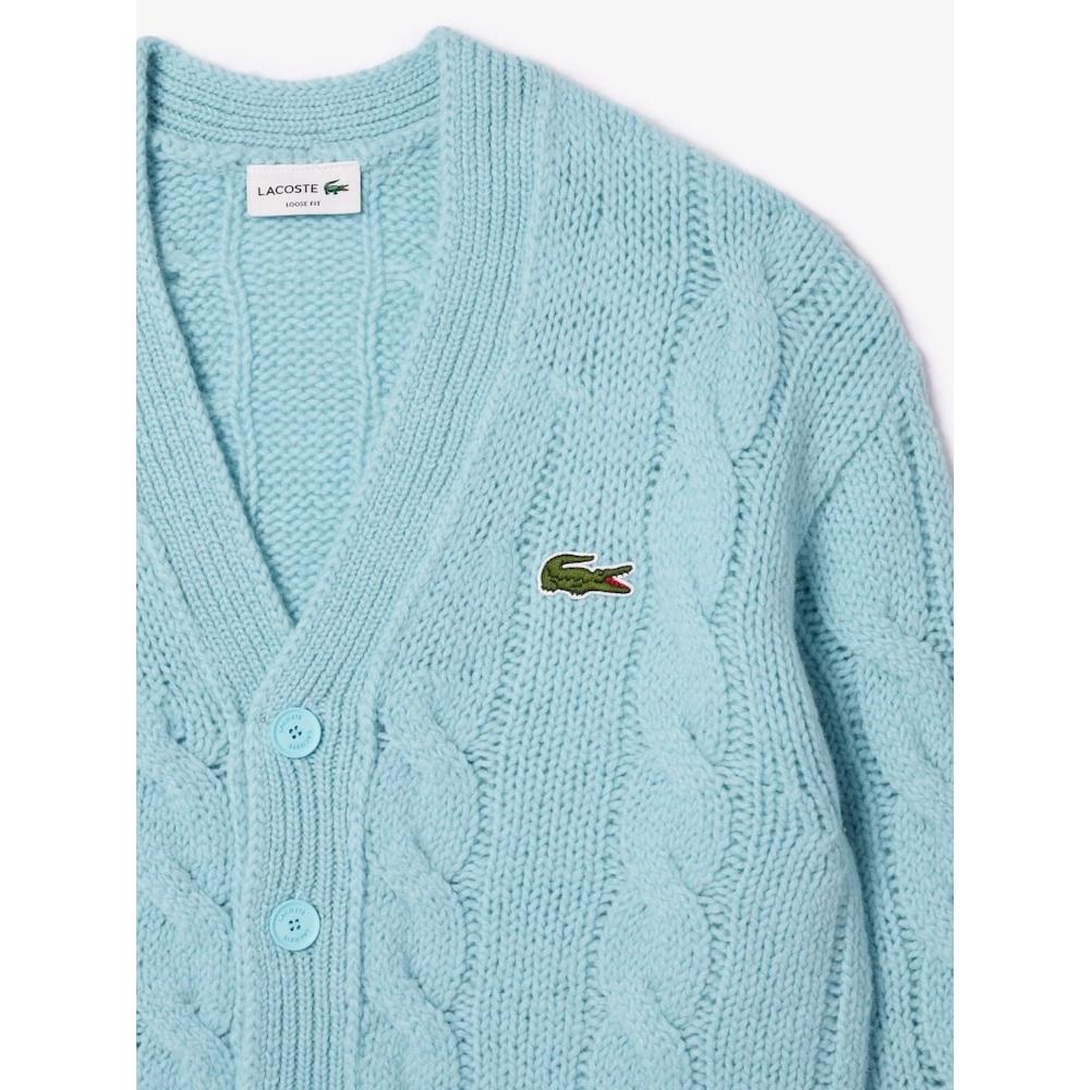 Lacoste Light Blue Cardigan Mens Buy Lacoste Men S Wool Nylon