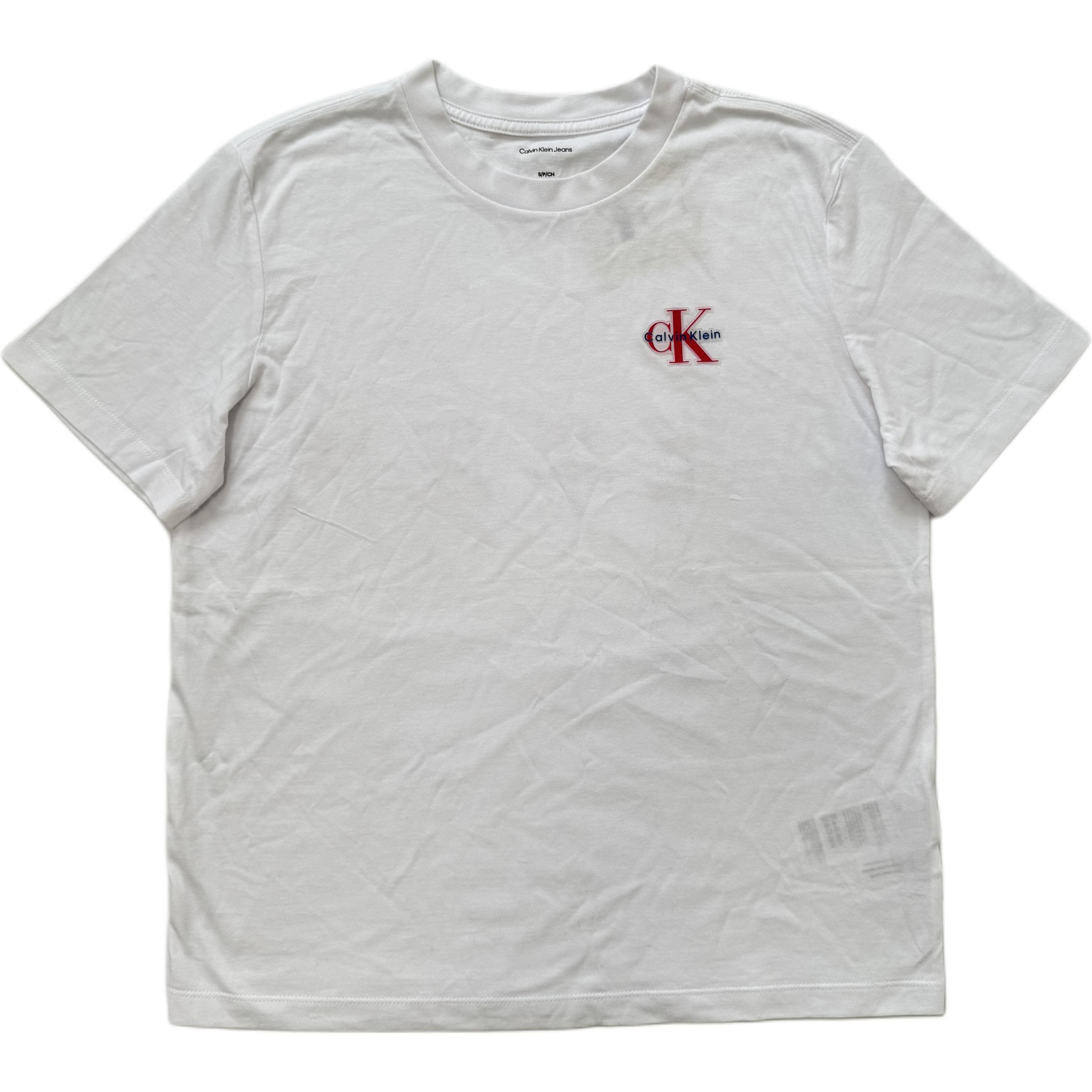 

Calvin Klein Женская футболка с коротким рукавом и круглым вырезом из удобного хлопка, украшенная логотипом 47B835G110 S