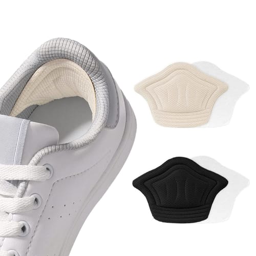 

RICISUNG Heel Cushion for Preventing Blisters, Anti-Slip Heel Protection, Adjustable Size, Secure Fit, Ideal for Sneakers, Unisex, 2 Pairs (4 Pads)