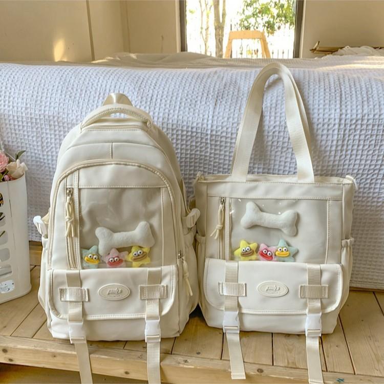Schoolbag pain bag high value junior high school student schoolbag girl primary school backpack sweet girl heart large capacity lightweight backpack