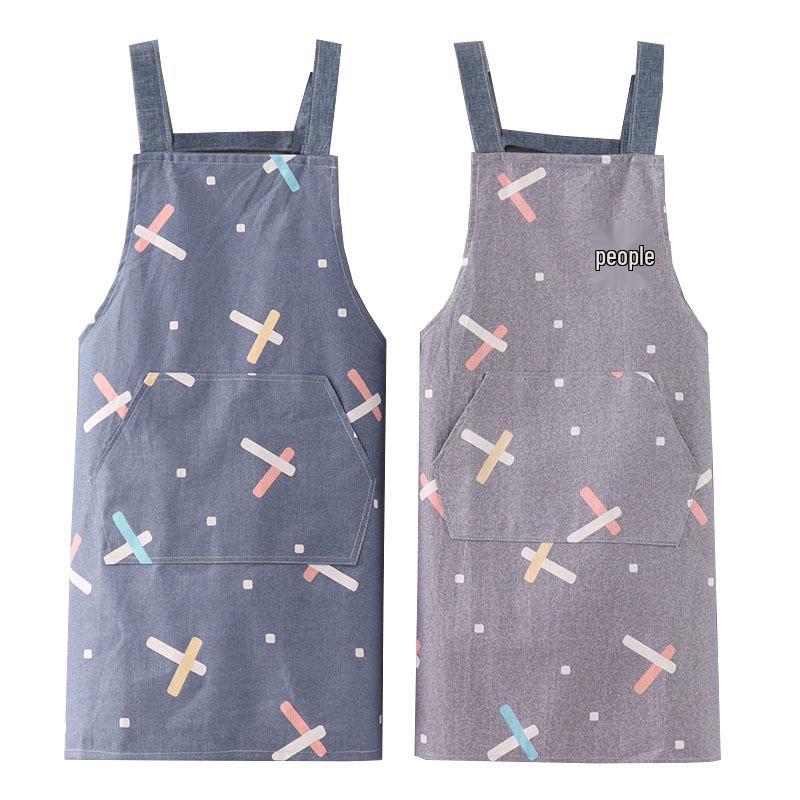 Breathable Women's Japanese-Style Summer Kitchen Apron - Oil-Proof and Lightweight