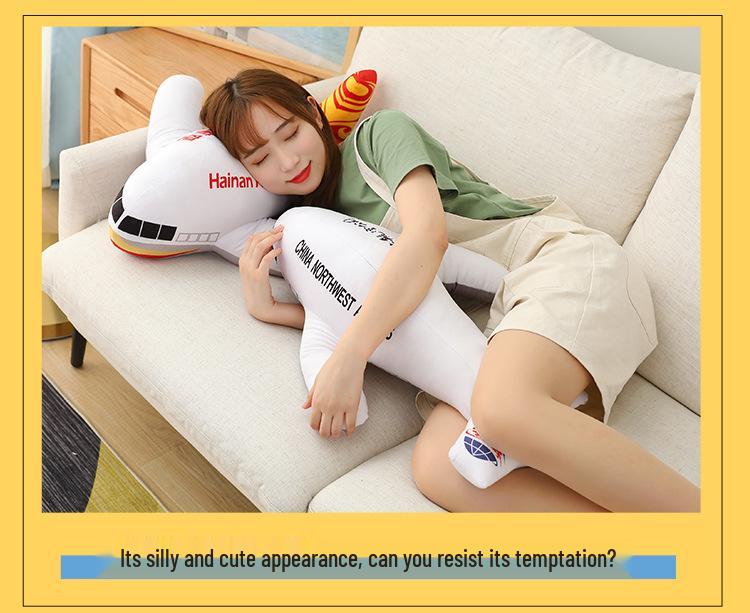 Plush Airplane Model Pillow for Kids - Children's Day Gift