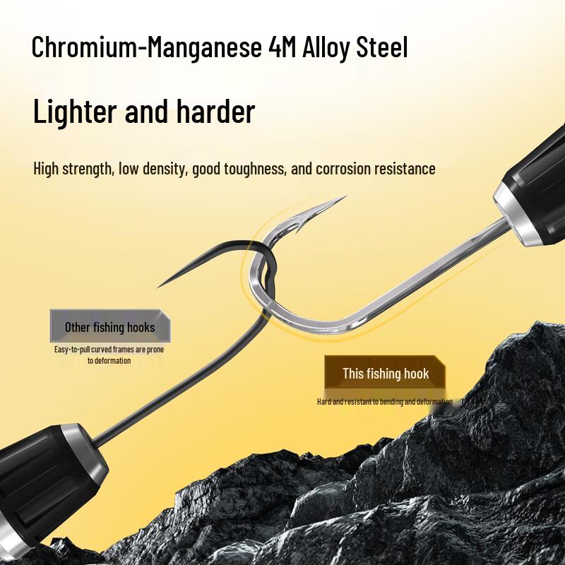 Xiao Feng Xian Barbed Anti-Escape Double Sleeve Hooks with Leader Line (20 Sets)