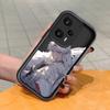 Měkký silikonový čtvercový žebříkový vzor tisku Pouzdro telefonu Plný kryt fotoaparátu Ochranné gumové pouzdro odolné proti nárazům pro Xiaomi Redmi