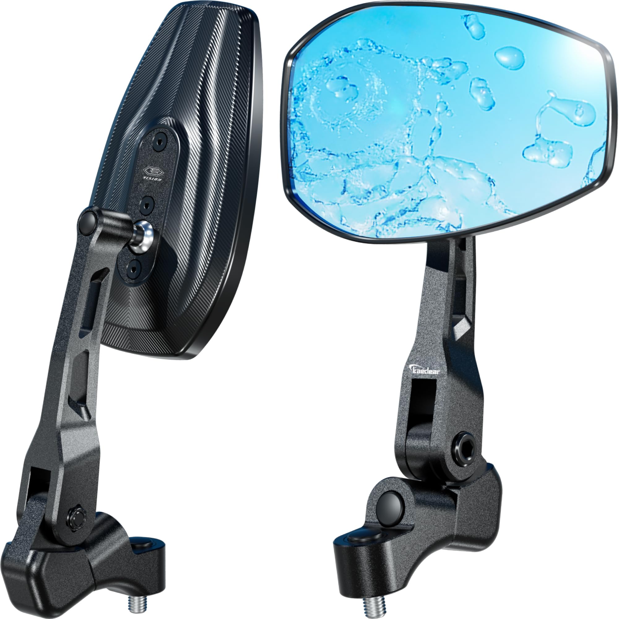 

Kaedear Мотоциклетный Складной 10мм и Комплект Левый и Универсальный Синий Алюминиевый Техосмотр Транспортного Средства Черный Супер Четкий Уменьшенный ЧПУ Ржавчина Широкий Шесть Видений