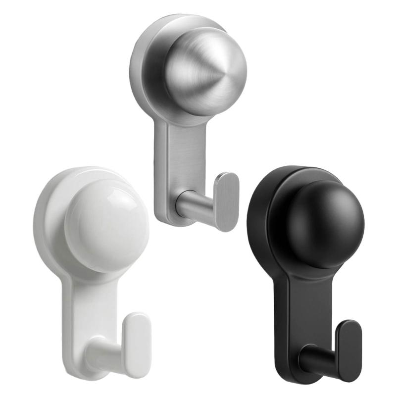 Stainless Steel Suction Hook Practical Bathroom Storage Hangers Bathroom Hook For Shower Towels And Robes