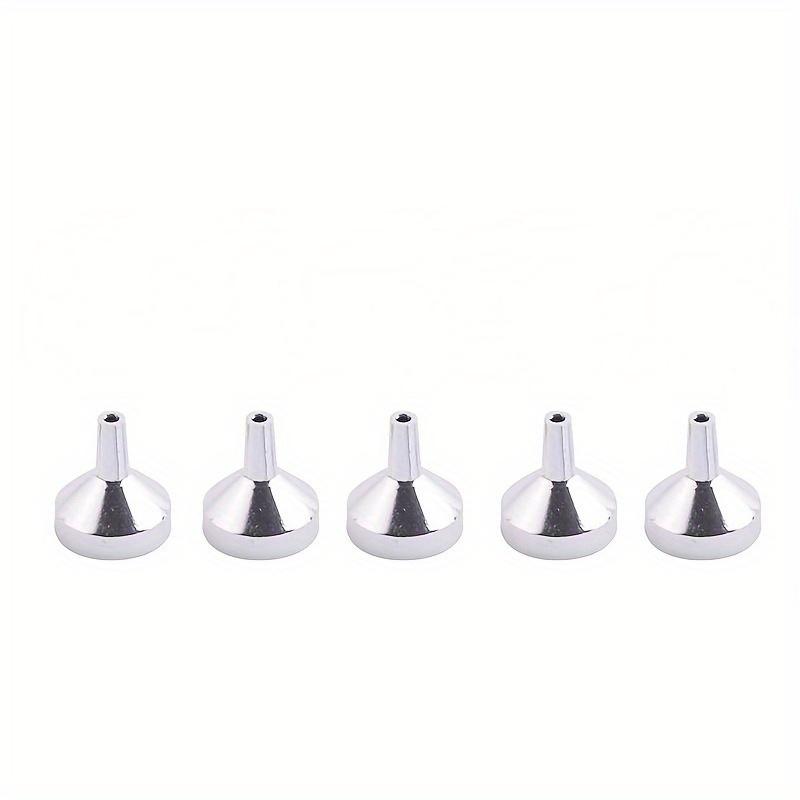 

5 шт. Мини-металлическая воронка для наполнения маленьких бутылочек, для переливания жидкости, для заправки духов, инструмент для дозирования эфирных масел