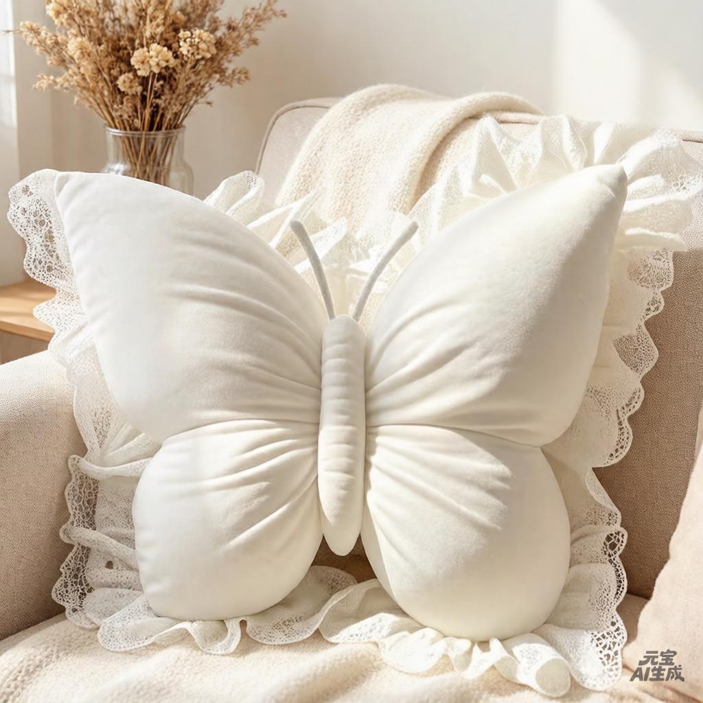 Princess Butterfly Office Pillow Living Room Bow Bedroom Car Sofa Cushion Home New Pillow