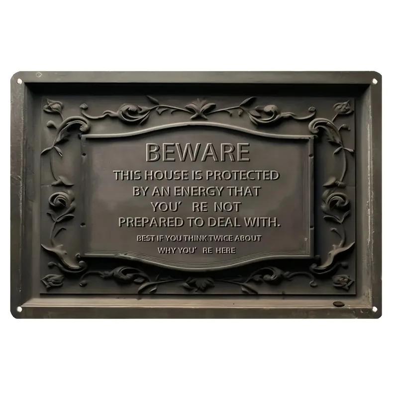 Metal Tin Poster Visual Effect Wall Art Decor Art Painting Retro Plaque Poster for Bar Club Wall Decor Retro Home Wall Plate