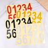 0-9 Car License Plate Reflective Number Label Stickers Waterproof Invisible Number Stickers Highly Reflective Vinyl Sticker