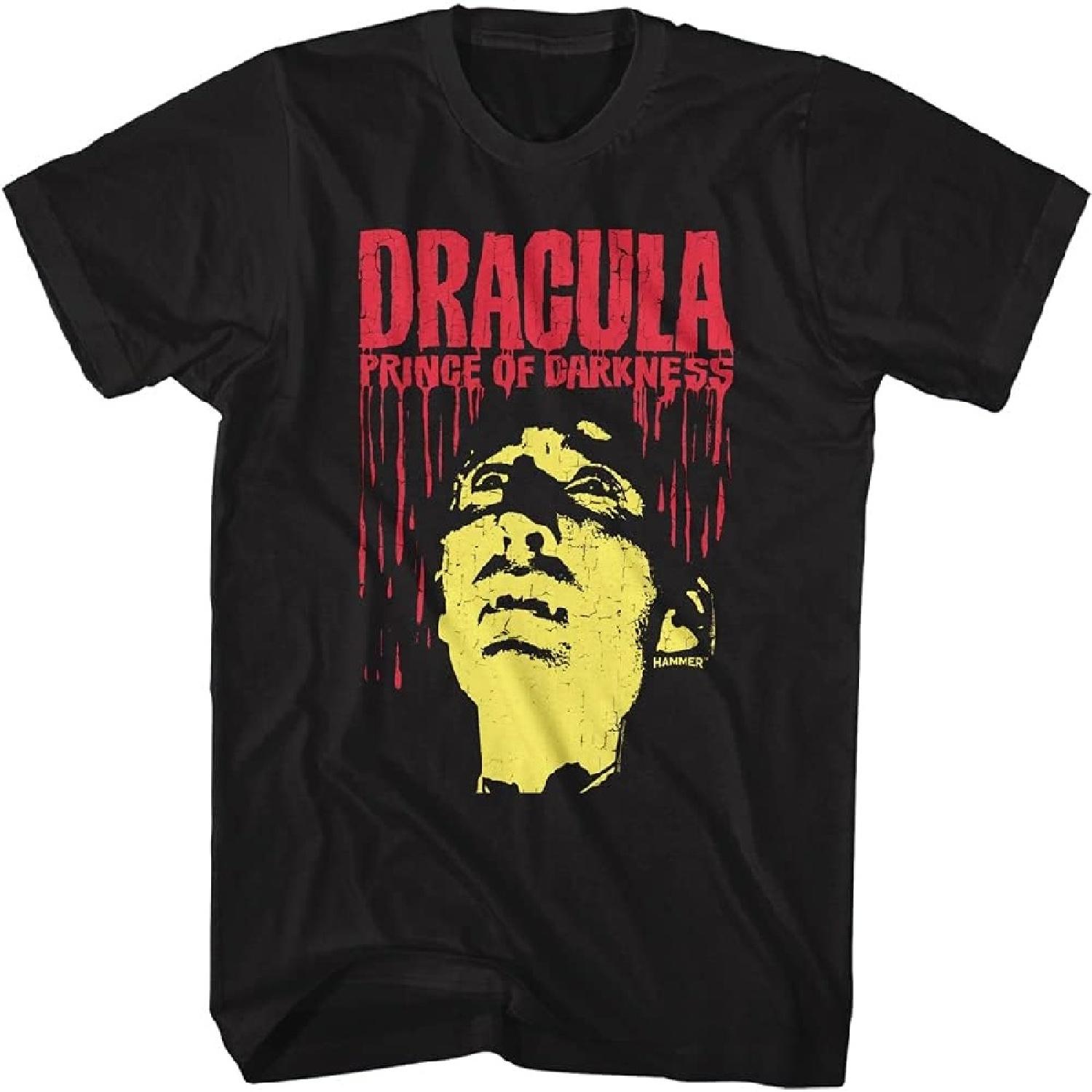 American Classics Hammer Horror Dracula Prince of Darkness Adult Short Sleeve T-Shirt Graphic Tee XXXXXL разноцветный