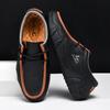 Men’s White Driving Shoes Handmade Moccasins Casual Retro Men’s Outdoor Wide Shoes Plus Size Anti Slip Boat Shoes