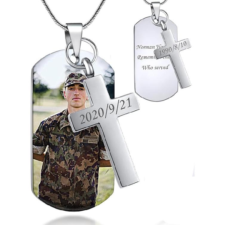 Bivei Индивидуальные кулоны-урны для праха для мужчин, Персонализированный кулон-урна с местом для фото, памятный сувенир для кремации, для человеческого праха