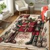 1Pc Christmas Nutcracker Tradition Rug Office Carpet Indoor Outdoor Doormat Nonslip Soft And Comfortable Living Room Christmas Halloween Gift D91812