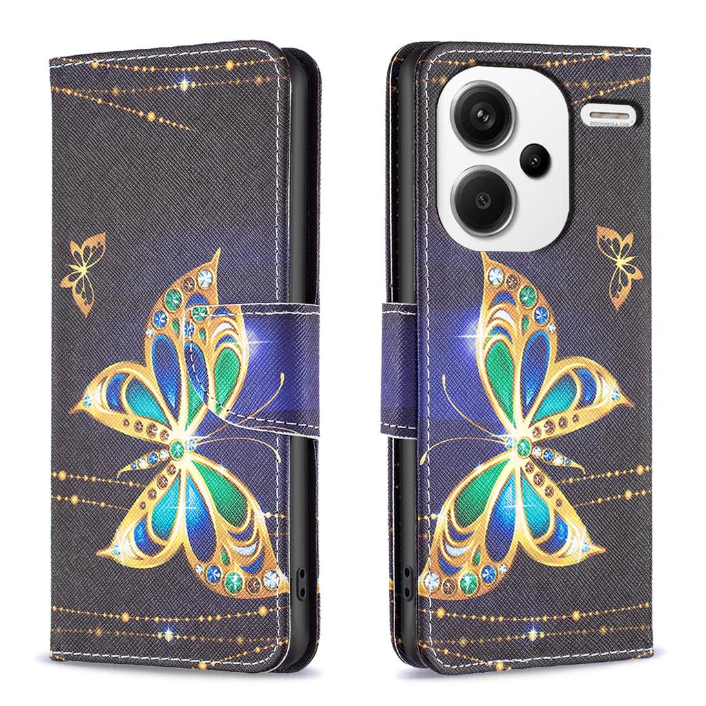 For Xiaomi Redmi Note 13 Pro+ 5G Case Wallet Leather Cover Pattern Printing