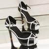 Fashion Fashion Plus Size Woman Shoes 2025 Summer New Fish Mouth Shaped Heels Simple Women's Sandals Versatile Women High Heels Sandals