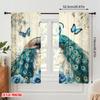 2pcs,2D Plane Printing Contemporary Curtains Peacock Elegance(2) Durable Polyester (without Rod) Gifts Ldeal for Living Room and