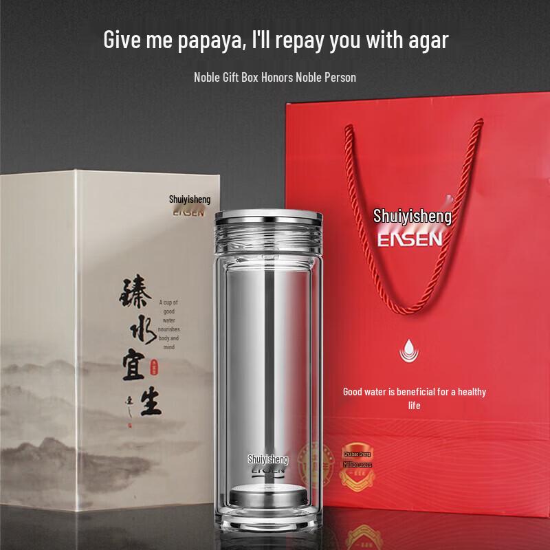 Shui Yi Sheng Double-Layer Glass Cup G515