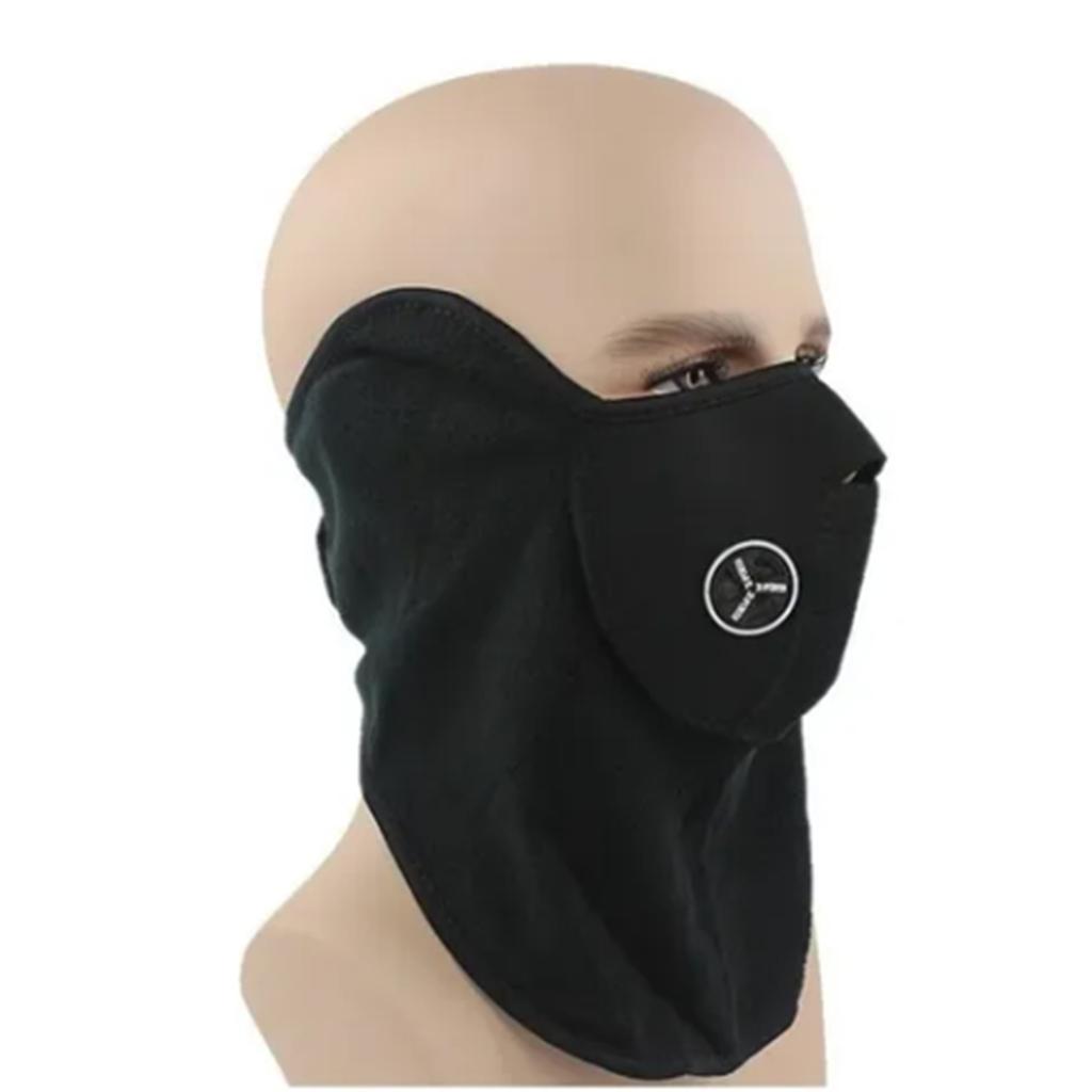 Face Cover Breathable Comfortable Headgear Sun Protective Neck Scarf for Riding Outdoor Black