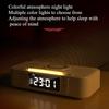 Wireless Charging Bluetooth Speaker Clock FM Radio Night Light Electric Dual Speaker Loud Alarm Clock USB and Type-C port Charing for phone