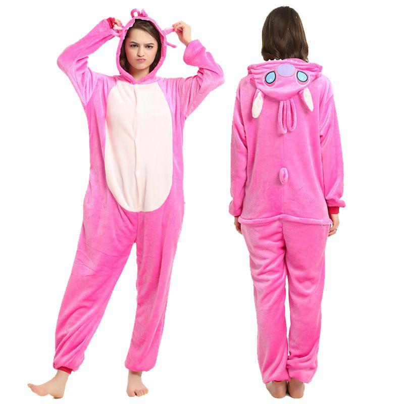 Hooded Flannel Jumpsuits Pajamas Winter Spring Halloween Cosplay Costume
