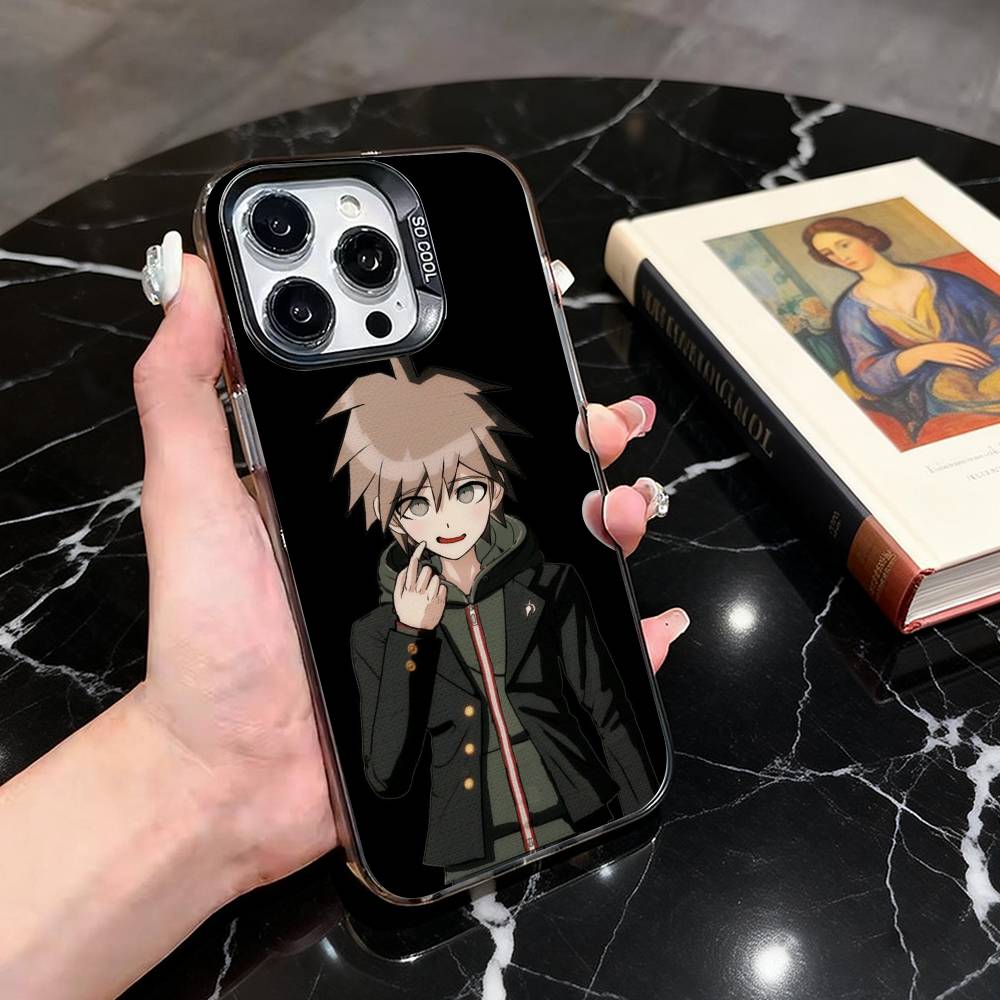 M-Makoto N-Naegi-MNES Phone Case For iPhone 17,16,15,14,13,12,11 Plus,Pro Max,XS,Colorful Silver Black Cover