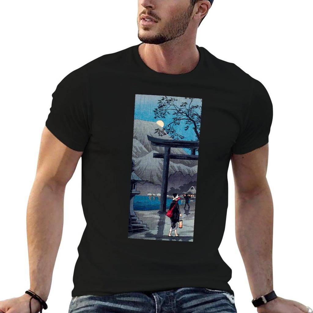 Hakone Lake In Moonlight Ca19251926 Print In High Resolution By Hiroaki Takahashi Original From The Los Angeles Cou Tshirt