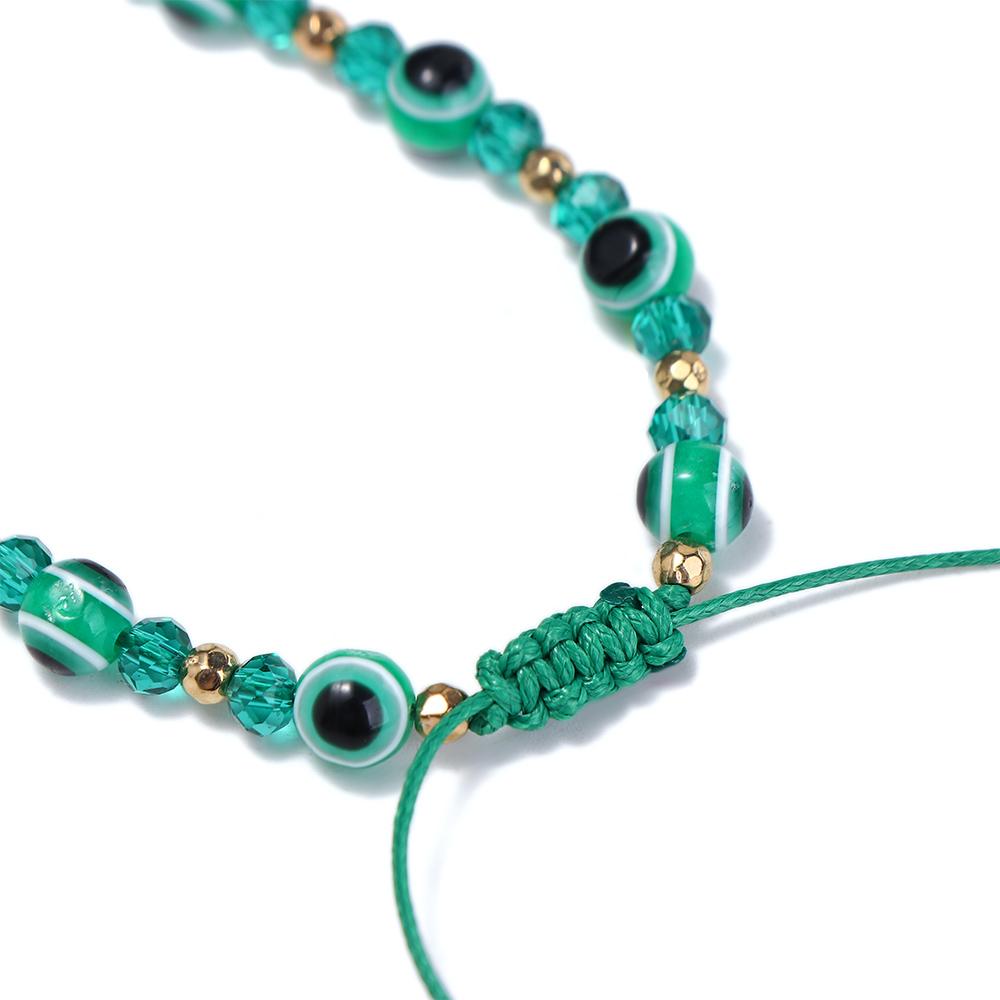 Day Gift Unisex Female Bracelet Crystal Bead Bracelet Fashion Jewelry Demon Eye Bracelet