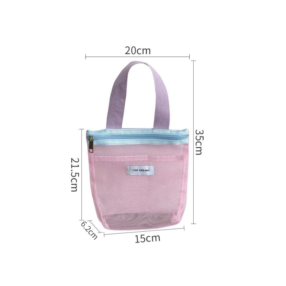 Portable Mesh Toiletry Bag Large Capacity Makeup Bag Gifts Beach Bag