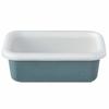 Fuji Horo Shallow Rectangular Container S, 042L, Smoke Blue, Freezer-Safe (-20C), Oven-Safe, Cotton Body, CTN-S SB